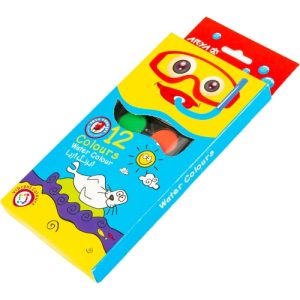 آبرنگ 12 رنگ طرح کمان کوچک آریا