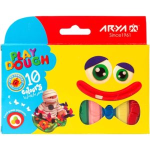 خمیربازی 10 رنگ مقوایی آریا