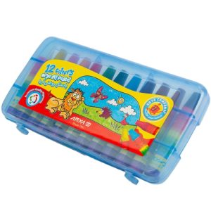 پاستل 12 رنگ طلقی آریا