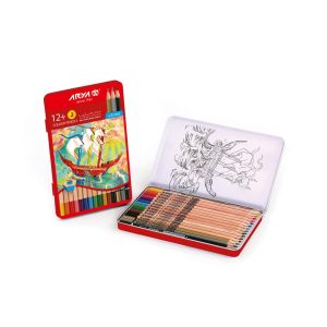 مدادرنگی 12 رنگ فلزی آریا (12 جعبه)