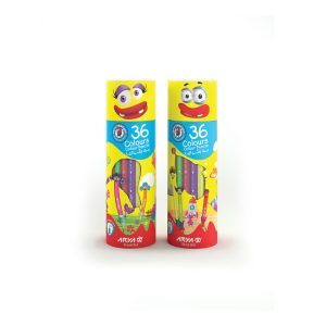 مدادرنگی 36 رنگ استوانه ای آریا (6 بسته)