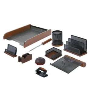 ست مدیریتی 10 تکه چوب وفلز باكازيه