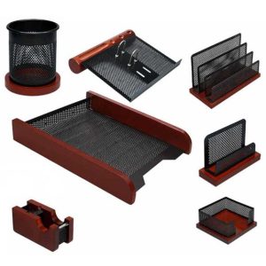 ست مدیریتی 7 تکه چوب و فلز باكازيه