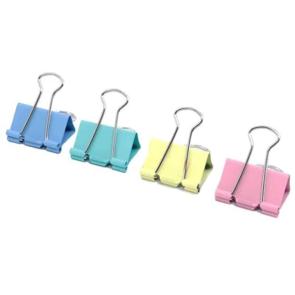 گیره دوبل 51mm رنگی DL (12 عدد) - تصویر 2