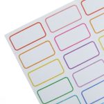 برچسب دور رنگی جعبه دار اسپادانا(50 عددی) - تصویر 2