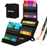 ماژیک دوسر (براش و نمدی) 100 رنگ - تصویر 2