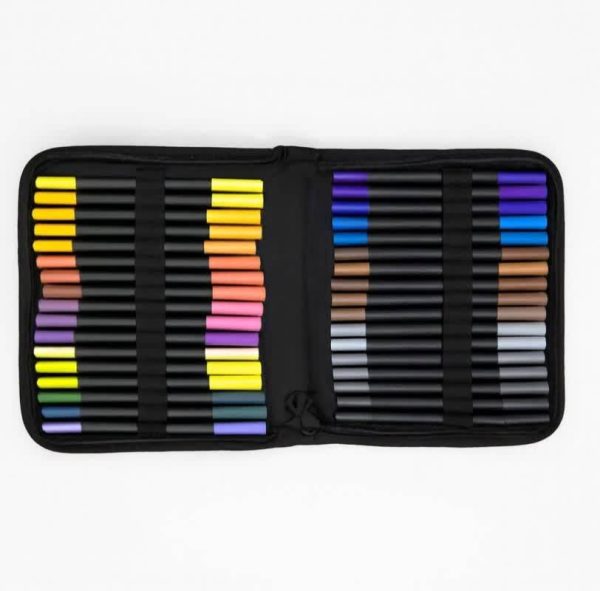 ماژیک دوسر (براش و نمدی) 36 رنگ - تصویر 2