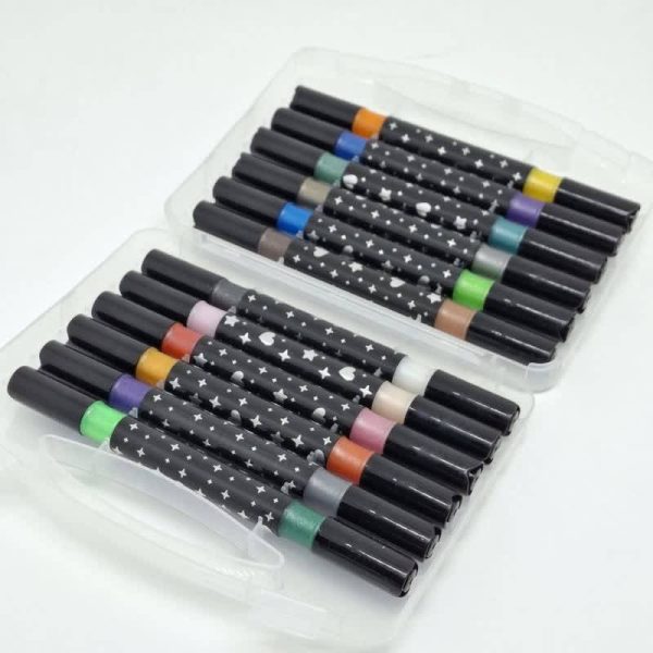 ماژیک  دوسر 12 رنگ اكليلی کد 225 - تصویر 2