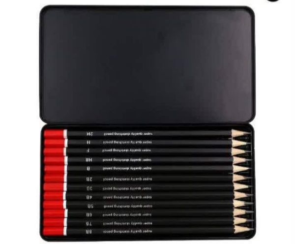 ست مداد طراحی جعبه فلزی Veends - تصویر 3