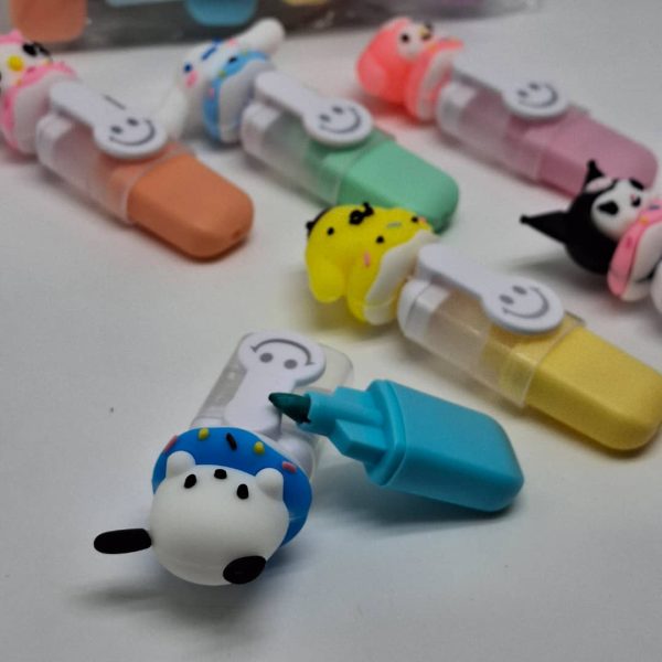 ماژیک فسفری(هایلایتر) 6 رنگ طرح کرومی - تصویر 3