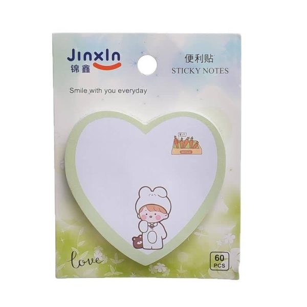 یادداشت سرچسب دار فانتزی طرح قلب - تصویر 2