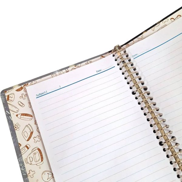 کلاسور جلد سخت طلاکوب 26 حلقه سایه روشن کد 404501 - تصویر 3