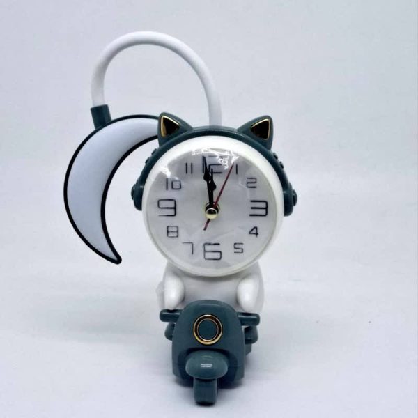 ساعت و چراغ مطاله فانتزی کد 3412 - تصویر 2