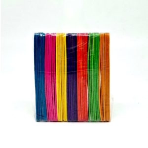 چوب بستنی باریک رنگی (50 عددی)