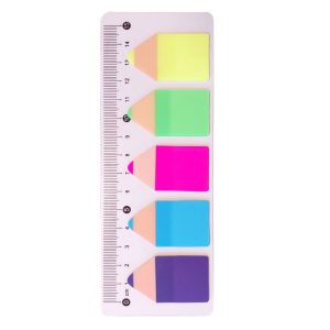 یادداشت سرچسب دار (استیک نوت) فانتزی طرح مداد (5 عددی)