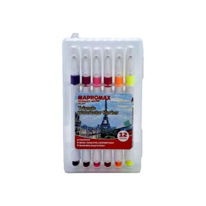ماژیک 12 رنگ نقاشی واشیبل کد MAPROMAX2212