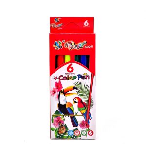 ماژیک 6 رنگ مقوایی JANGALI