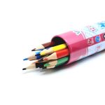 مداد رنگی 12 رنگ استوانه Vneeds  (12 بسته) - Image 2