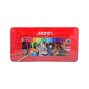 مداد رنگی 120 رنگ فلزی Maries