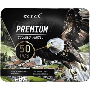 مداد رنگی 50 رنگ فلزی  Corot
