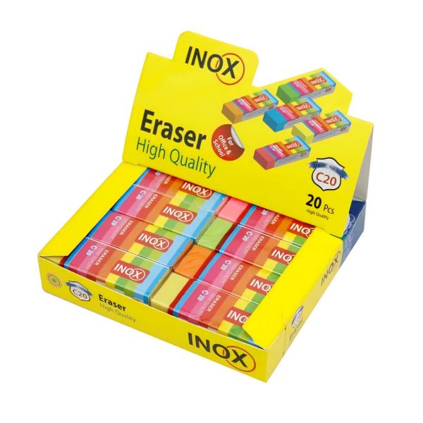 پاکن رنگی 20 عددی INOX - تصویر 2